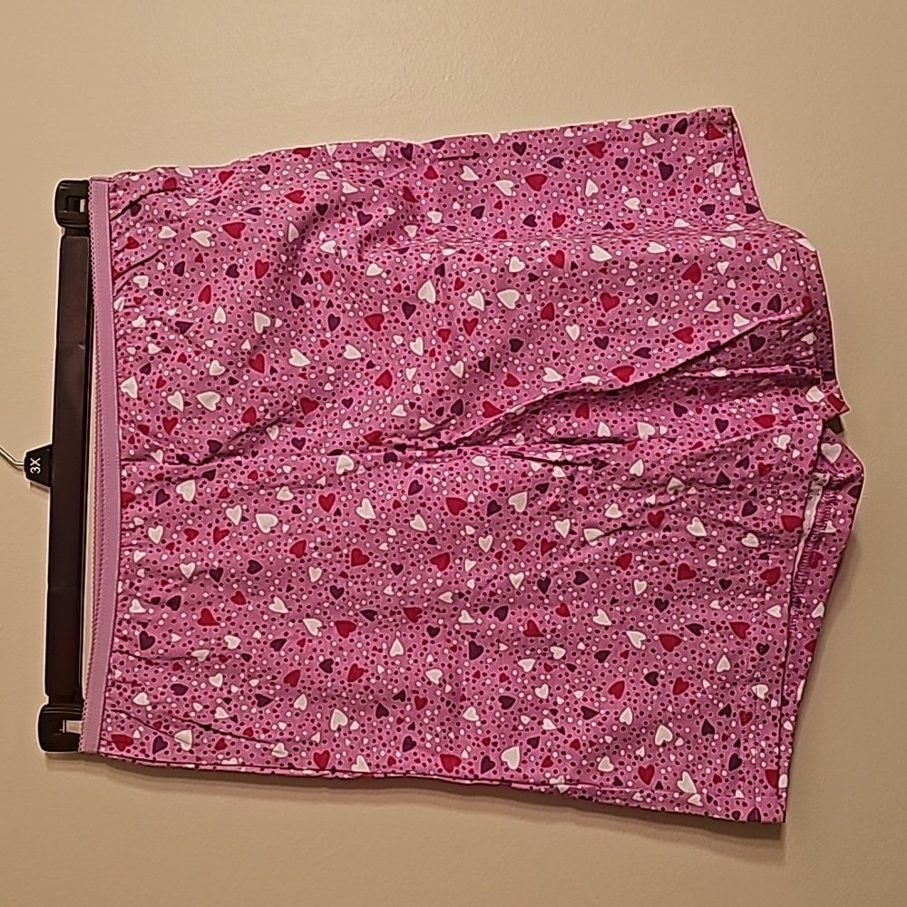 Comfort Choice 100% Cotton Boxer Boy Short Underwear Pink Size 8 Pink hearts